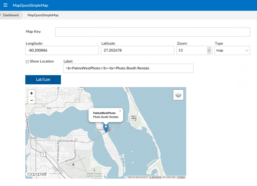Maping control for DataFlex WebApp | StarZen Technologies, Inc